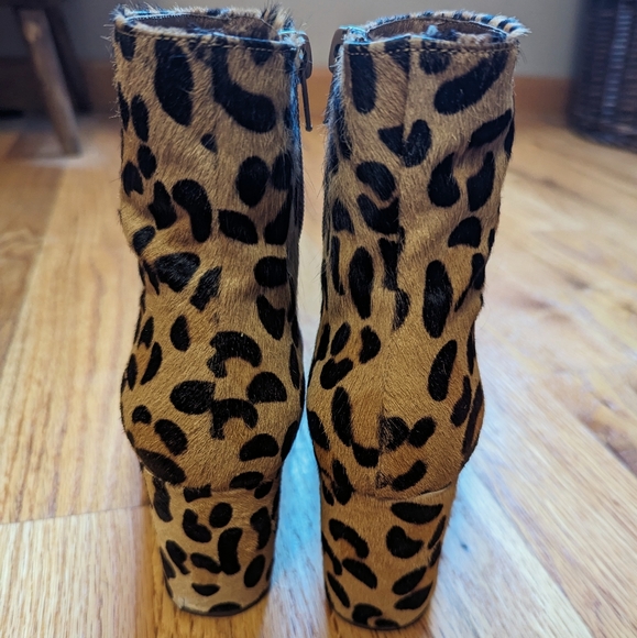 Jeffrey Campbell Luxi Leopard Fur Boots size 5.5 - Picture 7 of 9